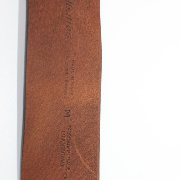 90's Vintage Albatros Genuine Italian Leather Western Belt M / 38" - Picture 2 of 4